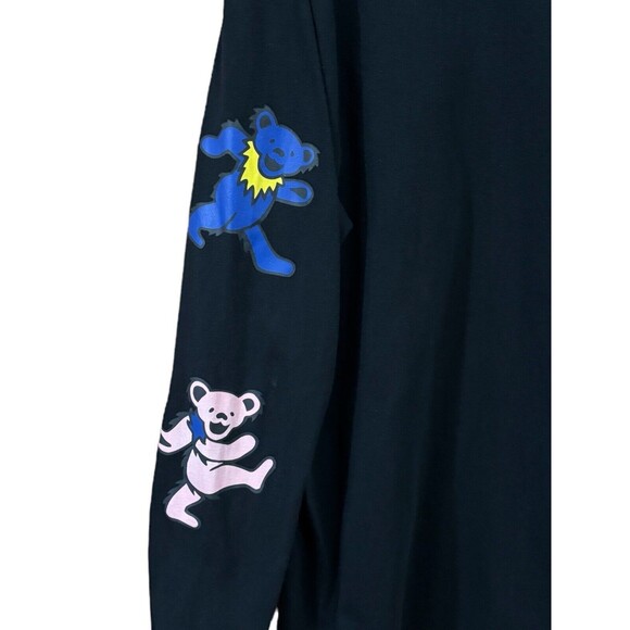Grateful Dead Mens L Black Long Sleeve T-Shirt Dancing Bears Hippie Jerry Garcia - Picture 3 of 5